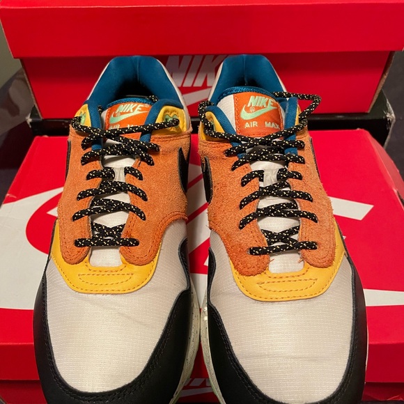 Nike Air Max 1 Multi mix  splatter soles - Picture 3 of 5